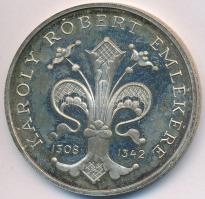 1992. 500Ft Ag "Károly Róbert" dísztokban, tanúsítvánnyal T:PP felületi karc, ujjlenyomat
...