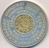 Lebó Ferenc (1960-) 1996. "MKB - Honfoglalás 1100. évfordulójára - Első magyar pénzérme" A...