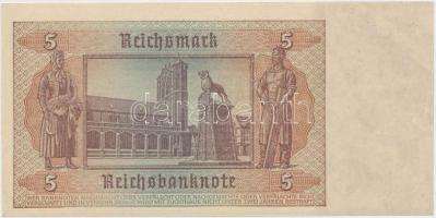 Német 3. Birodalom 1942. 5M T:I- sarokhajlás
German Third Reich 1942. 5 Mark C:AU folded corner