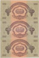 1944. 100P "A Vörös Hadsereg Parancsnoksága" (3x) sorszámkövetők T:I,I- hajtatlanok