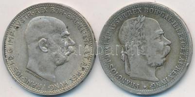 Ausztria 1897-1915. 1K Ag "Ferenc József" (2x) T:2,2-
Austria 1897-1915. 1 Corona Ag &quot...