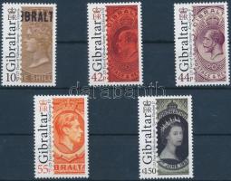 Gibraltar stamps set, Gibraltári bélyeg sor
