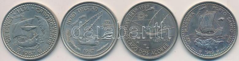 Portugália 1987-1989. 100E Cu-Ni "Portugál felfedezések aranykora" (4xklf) T:BU
Portugal 1...