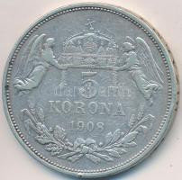 1908KB 5K Ag "Ferenc József" T:2- kis ph.