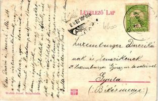 Balatonlelle, 'Jó szerencsét!' bányász fürdőház; kiadja Wollák József