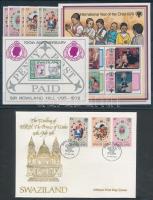 1977-1981 6 db bélyeg + 4 db blokk 1 db kisív + 1 db FDC, 1977-1981 6 stamps + 4 blocks + 1 mini sheet + 1 FDC
