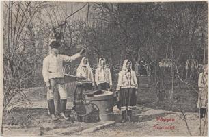 Pöstyén, népviselet, sorsjegy / national costume, folkore, lottery ticket (EK)