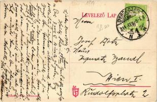 Debrecen, Fő utca, Alföldi Takarékpénztár, villamos