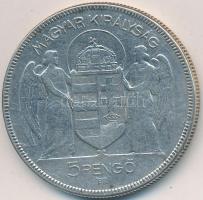 1930. 5P Ag "Horthy jobbra" T:3 Adamo P8