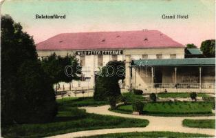 Balatonfüred, Grand Hotel, Wild Péter étterme; kiadja a Balatoni Szövetség