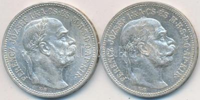 1915. 1K Ag "Ferenc József" (2x) T:2,2-