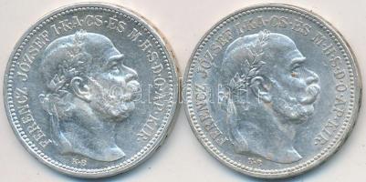 1915. 1K Ag "Ferenc József" (2x) T:2,2-