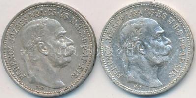 1914-1915. 1K Ag "Ferenc József" (2x) T:2,2-