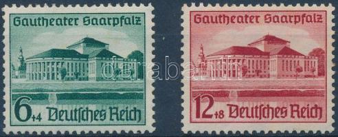 1938 Gautheater Saarpfalz sor Mi 673-674 (rozsda foltok)