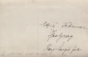 1915 Ipolyság, Vöröskeresztes nővérek a kórházban; Kazy Margit felvétele (fénykép felragasztva a kép...