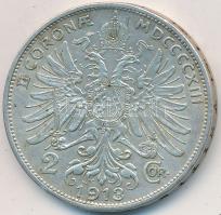 Ausztria 1913. 2K Ag "Ferenc József" T:2- Austria 1913. 2 Corona Ag "Franz Joseph" C:VF