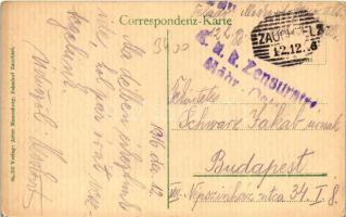 Suchdol nad Odrou, Zauchtel; Bahnhof, Verlag Artur Mannaberg / Nadrazi / railway station