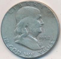 Amerikai Egyesült Államok 1952S 1/2$ Ag "Franklin" T:3
USA 1952S Half Dollar Ag "Fran...