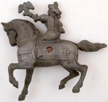 Alumínium lovasszobor öntőforma, a rögzítőcsavar kicsit feszül, m: 16 cm