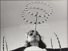 cca 1982 Jankovszky György(1946-): Artistaképző, 2 db fotó, feliratozva, aláírt, pecséttel jelzett, ...