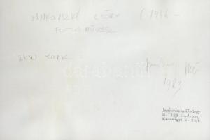 1983 Jankovszky György(1946-): New York, feliratozva, aláírt, pecséttel jelzett, 19x13 cm