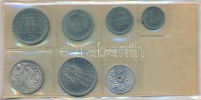 Görögország 1965. 10l-20D "Pál király emlékére" 7xklf db-ból álló fóliás forgalmi szett T:...