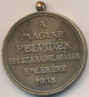 1938. "Felvidéki Emlékérem - II. Rákóczi Ferenc" Br emlékérem mellszalag nélkül T:2 ph
Hun...