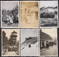 1940-1942 Kolozsvár 12 db fotó (benne 9 db mozgalmas ünnepekről)