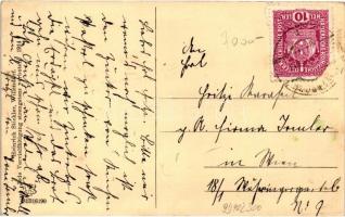 1914 Willendorf an der Schneebergbahn, Hauptstrasse, Heinrich Stickler's Geschäft / main street...