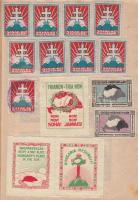 Levélzáró gyűjtemény kb 300 db magyar levélzáró, benne Magyar királyok sorozat, Magyar vértanúk, Jéz...