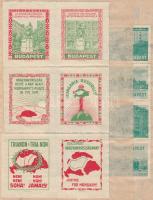 Levélzáró gyűjtemény kb 300 db magyar levélzáró, benne Magyar királyok sorozat, Magyar vértanúk, Jéz...