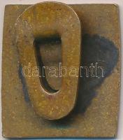 ~1930. "M. É." festett fém irredenta gomblyukjelvény T:2