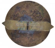 ~1920-1930. "Budapest" címeres, zománcozott Br jelvény (28mm) T:2