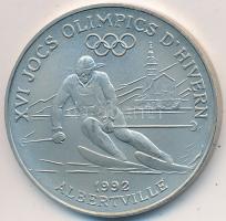 1992. "Nyári Olinmpia - Barcelona / Téli Olimpia - Albertville" fém emlékérem T:1-,2 1992. "Summer Olympics Games - Barcelona / Winter Olympics Games - Albertville" metal commemorative medallion C:AU,XF