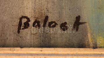 Balogh András (1919-1992): Női portré. Olaj, vászon, jelezett, kopott, keretben, 80×60 cm