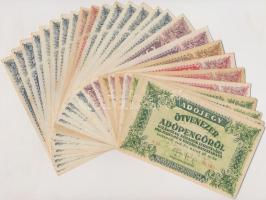 1946. 26db-os Adópengő bankjegy tétel T:vegyes