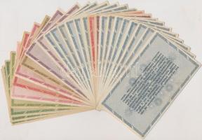 1946. 26db-os Adópengő bankjegy tétel T:vegyes