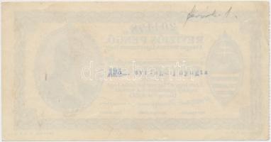 Budapest 1930. "Revíziós Pengő" arcképes változat, kitöltötetlen, felülbélyegzett T:II