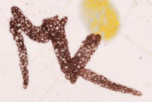 M K jelzéssel, Ikebana tartó kerámia, hibátlan, 16x14x6cm