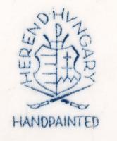 Herendi porcelán János vitéz, kézzel festett, jelzett, hibátlan, m: 20 cm