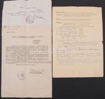 1948  Kitelepítésekkel kapcsolatos okmányok, feljegyzések, a Központi Vámigazgatóság által készített...