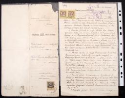 1907-1945 Vegyes okmány tétel(birtoklap, csere szerződés, tulajdonjog iránti kérvény, engedély, háza...