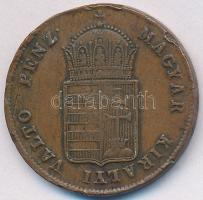 1848. 1kr Cu T:2- ph., karcolt