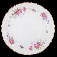 Hollóházi süteményes készlet, matricás, jelzett, hibátlan, d:32 cm, d:19cm