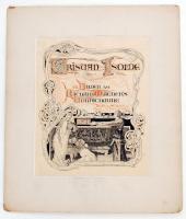 Franz Strassen (1869 Hanau - 1949 Berlin), Tristan und Isolde, 12 Bilder zu Richard Wagners Tondicht...