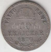 1870KB 10kr Ag "Váltó Pénz" T:2-