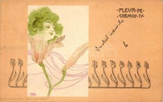 Fleur de chemin IV. Verlag Back & Schmitt, Wien. Serie No. 1030 s: Raphael Kirchner