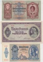 24db-os vegyes magyar pengő bankjegy tétel T:vegyes