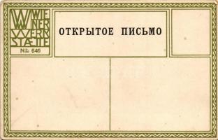 Wiener Werkstätte No. 646. CYRILLIC PRINT s: Maria Likarz
