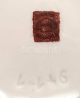 "Karlovy Vary" porcelán bonbonier, hibátlan, jelzett, d: 12 cm